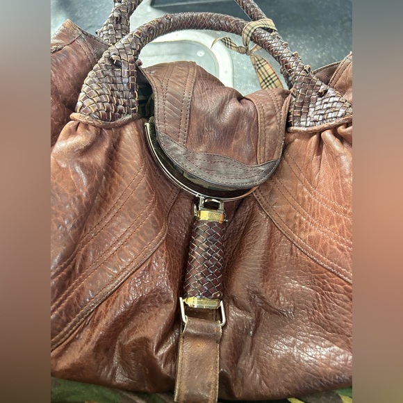 Fendi Handbags - Fendi spy bag zucca insider print very big bag over night size look at pic